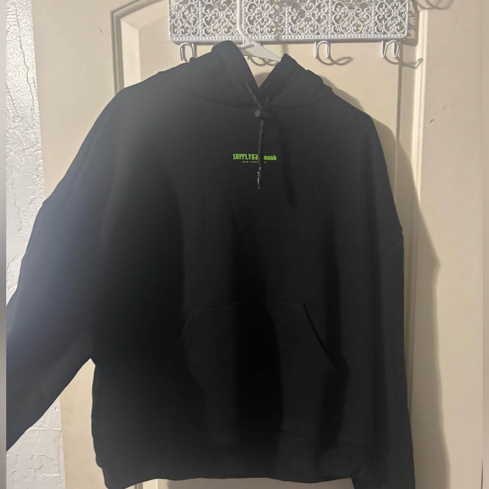 Small Black Supply and Demand Hoodie